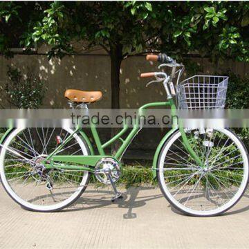 24 inch lady city bike/girls city bike bicycle 6 speed facotry customized
