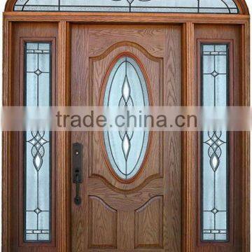 Latino Style Unique Door Designs With Glass Transom DJ-S9313STHS