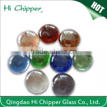 Dark Blue Colored Iridescent Flat Back Lampwork Glass Beads for Garden photo-2