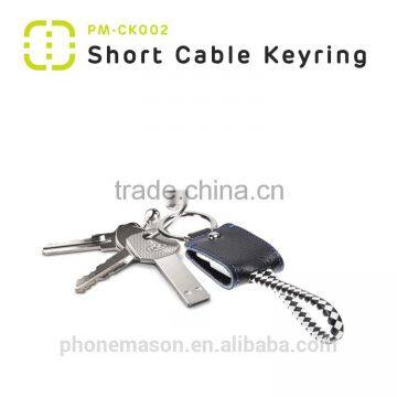 Walnut Portable Two Color Braid Keychain MFi Cable for Apple IPhone 6s photo-5