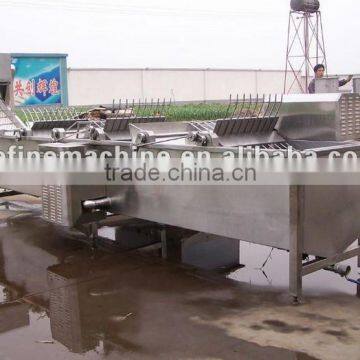 mushroom washing slicing sterilization machine/canned mushroom processing assemble line