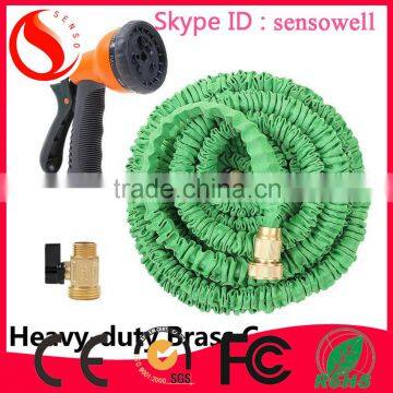 Green stretch hose rubber hose natural latex tube elastic expandable garden hose