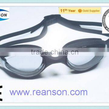 Silicone One-piece Swimming Goggles with PC Lens