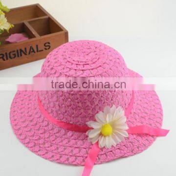 Sunflower Children Straw Hat,Wholesale Crochet Straw Hat For Chirldren photo-2