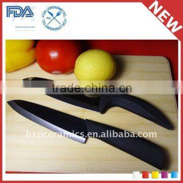 3" to 8" Color Handle White Black Mirror Surface Ceramic Knife