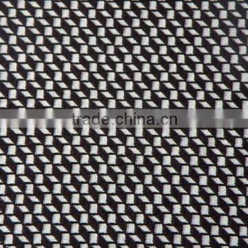 70% polyester 30% rayon knitted/knitting jacquard fabric,black and white R/T knitting fabric