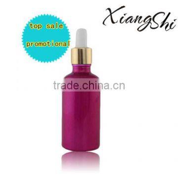 30ml pink painting bottles for essential oil with golden aluminum cap