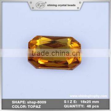 top quality emerald color crystal accessory bead for decoration