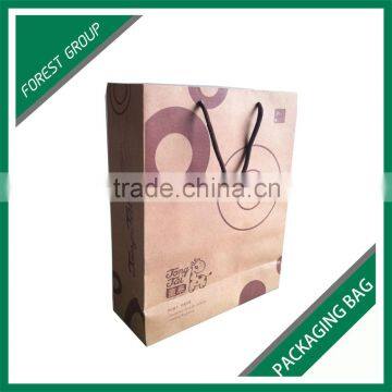 PANTONE COLOR PRINTED BROWN PAPER BAG FOR DOLL TOYS PACKAGING WHOLESALE