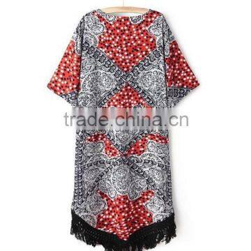 Elegant Design Customaize Polyester Chiffon With Fringes Kaftan Designs in Pakistan photo-3