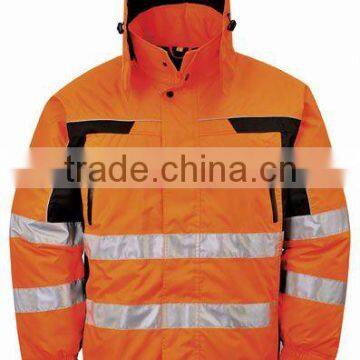 EN471 High Visibility Winter Parka for men