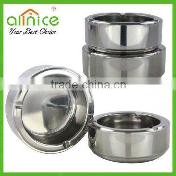 Double-wall Mirror Polished stainless steel cigarette accessory/ashtray