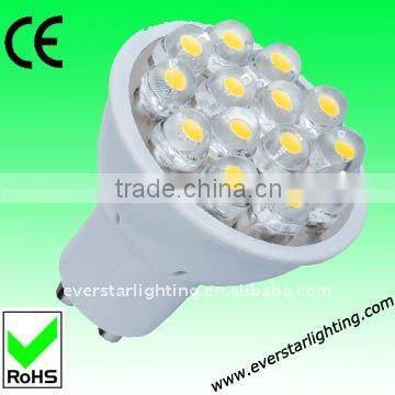 85-265V High Power 4W GU10 Spot Lamp With 14pcs 8mm Dip Led