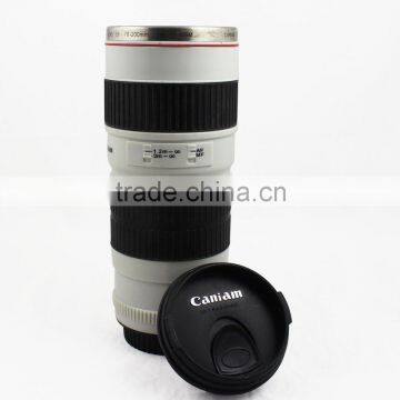 Camera Lens Mug EF 70-200mm Refreshment Coffee Cup for Photography Enthusiast Festival Gifts 2nd Generation White