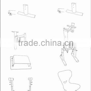 Plastic Kids Study Adjustable Desk and Chair for Kids photo-4