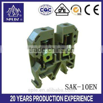 Universal din rail brass terminal blocks SAK-10EN