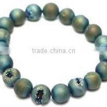 2015 Fall Winter Matte Natural Round Bead Strand Bracelet