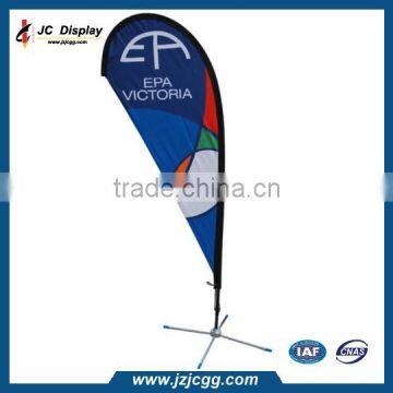 130g Polyester Full Color Outdoor Sport Beach Flag Banner Windproof