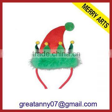 2015 New Product Express Hot Sale New X'mas Design Christmas Hat Headband Christmas Cowboy Hat Wholesale