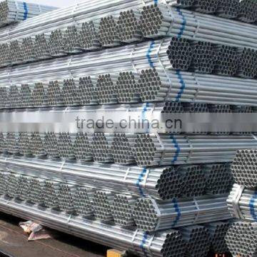 Galvanized steel pipe for liquid transfer