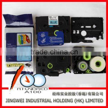 12mm compatible brother TZ label tape black on blue TZ-531