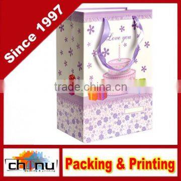 Art Paper White Paper Gift Shopping Promotion Bag(210089)