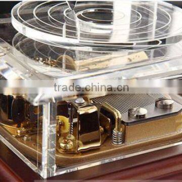 2016 Wedding Artificial K9 Glass Crystal Piano Music Box With Custom Music