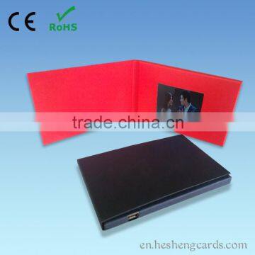 Lcd video brochure card