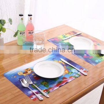 fish and tiger swim 3d table mat for cartoon display,kids favorite placemat