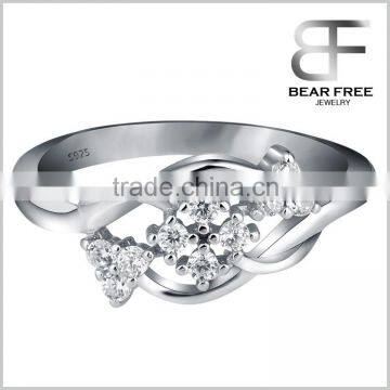 Custom wholesale love ring for women 925 sterling silver finger ring for cute girls