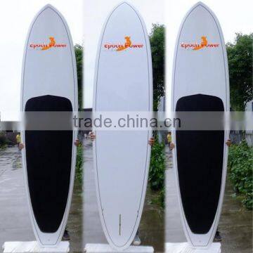 White SUP Paddle Board with Black Deck Pad SUP Stand Up Paddle Board surfboard