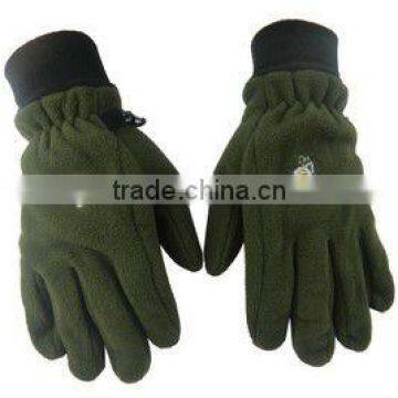 100% polar fleece thermal gloves