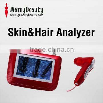 5 inches screen Skin and Hair Analyzer with CE Approved