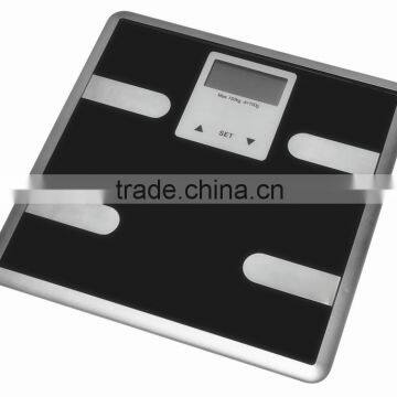 super large glass digital body fat kcal weighing scale with touch button 330*330