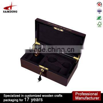 2016 hot selling MDF wood car key lock boxes for keyless storage key box