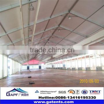 wind resistant exhibition tent for outdoor event