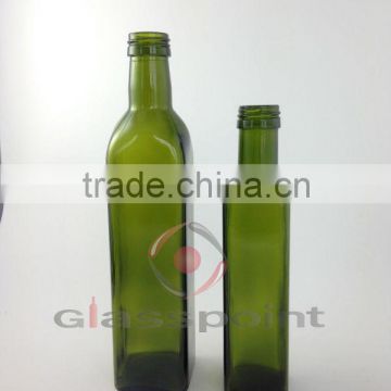 MARASCA SQUARE OLIVE OIL GLASS BOTTLE