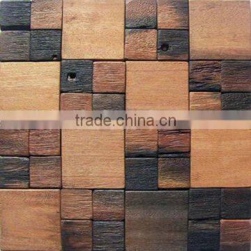 HML10 European Style Wood Mosaic Artwork Wall Tile