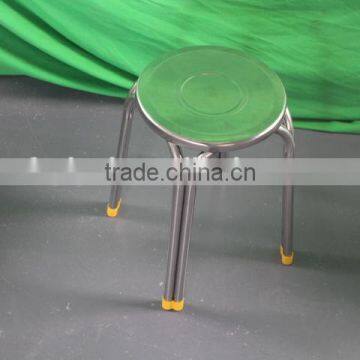 Stainless Steel Metal Stool Fast Food Restaurant Dining Chair Leisure Stainless Steel Chair(YC024) photo-2