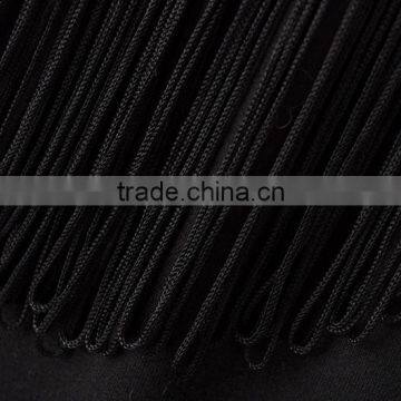 Clothing Manufacturer Printed Image Black Tassel Round Collar t Shirt for Girls photo-3