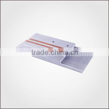 Factory direct supply Aluminum insert fin heat sink,heatsink with pressed heat pipes