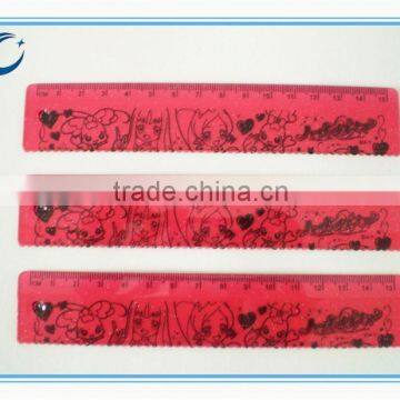 2015 Wholesale Cheap School Plastic Ruler 30cm Clear Plastic Ruler With Logo Printing photo-3