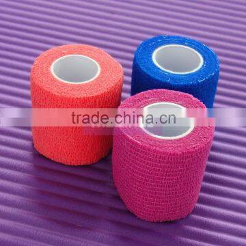 Self-adhesive gauze bandage