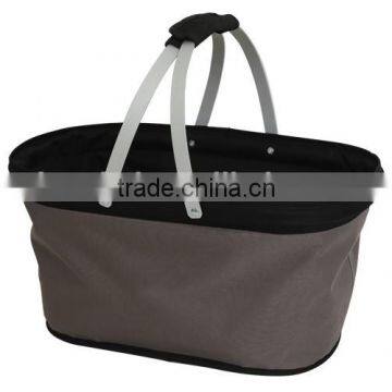 Outdoor Can Cooler Bag Canvas Picnic Basket for 4 Person