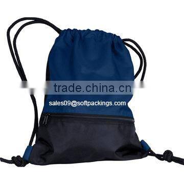 reusable promotional polyester string bag, drawstring bag