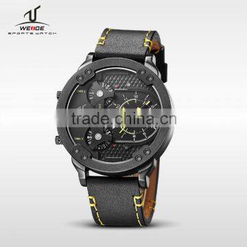 WEIDE Watch Men 2016 Multiple Time Zone Sports Watch Stainless Steel Back Water Resistant Watch photo-2