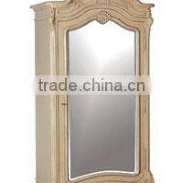 Portofino Single Mirror Armoire Gold Distressed