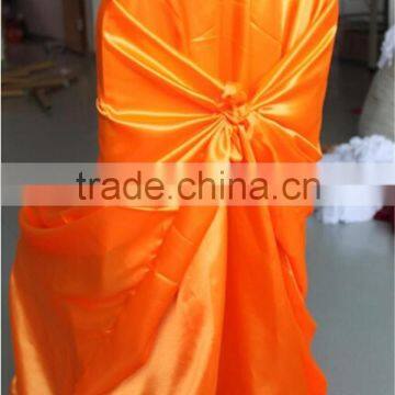 Colorful Wedding Used Satin Chair Cover for Cheap Sale photo-3