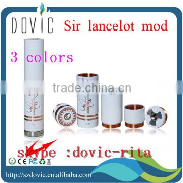 Tobeco newest innovation 18650/18350/18500 sir lancelot mod copper pin white /black sir lancelot mod