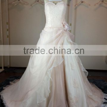 (JBH2016-4) MARRY YOU Sexy Leg Open Front High Slit Wedding Dress 2015